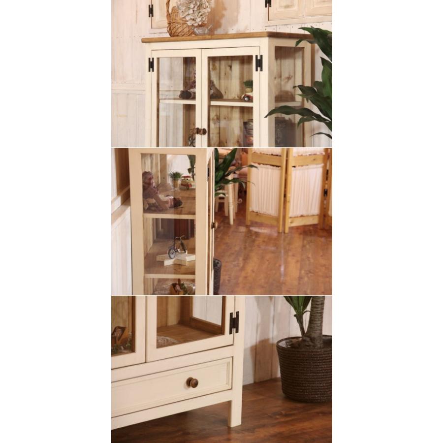 日本製】NC・ガラスキャビネット・W900 電話台 FAX台 収納台