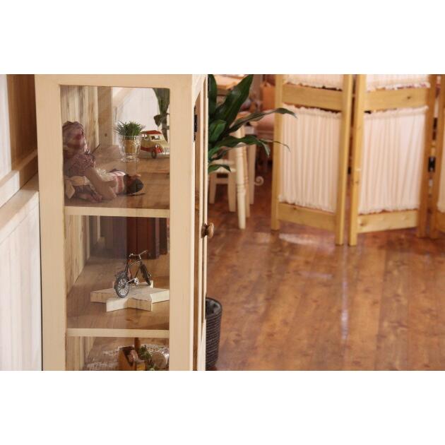 日本製】NC・ガラスキャビネット・W900 電話台 FAX台 収納台