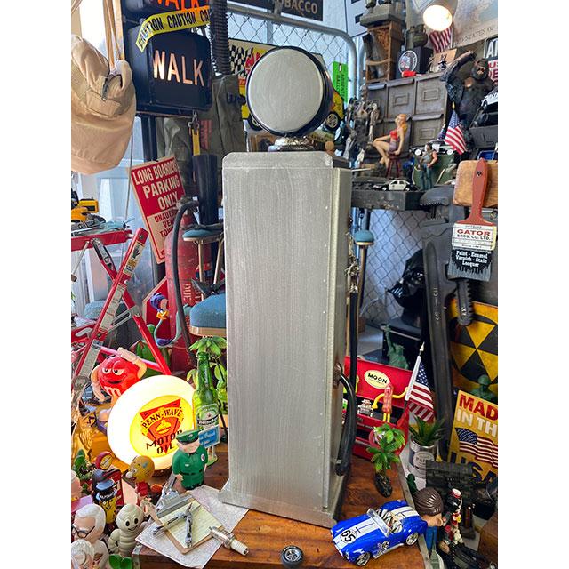 ルート66 ガスポンプ型キャビネット CDタワー （シルバー