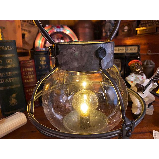 ダルトン LEDランタン アンティークシルバー 単三電池式 （ラウンド