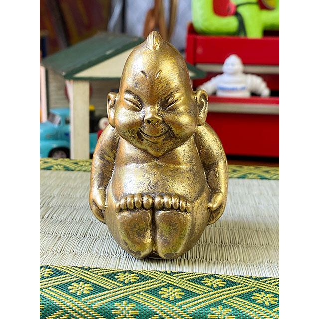 商売繁盛＆開運招福 大阪名物ビリケンさんの縁起のええ置物【○SS