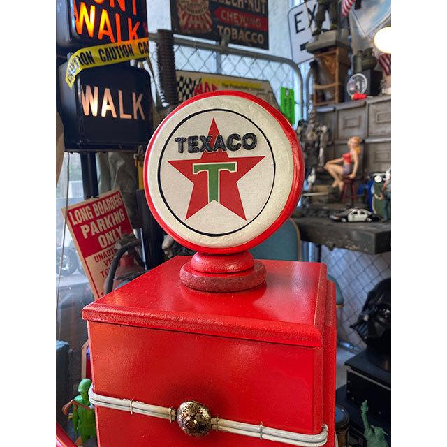 テキサコ ガスポンプ型キャビネット CDタワー □ アメリカン雑貨