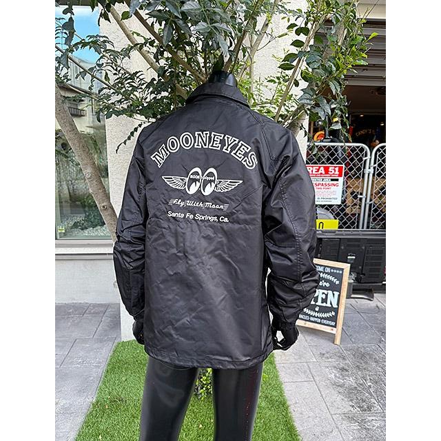 ムーンアイズ コーチジャケット 春夏仕様（ブラック）（Lサイズ