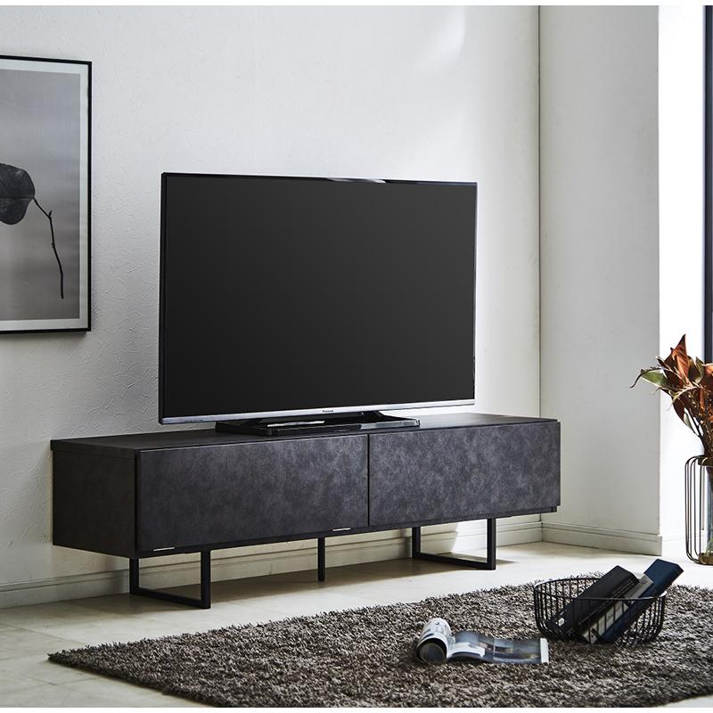 テレビボード テレビ台 ロ―ボード ロ―タイプ 大理石 グレー ストーン調