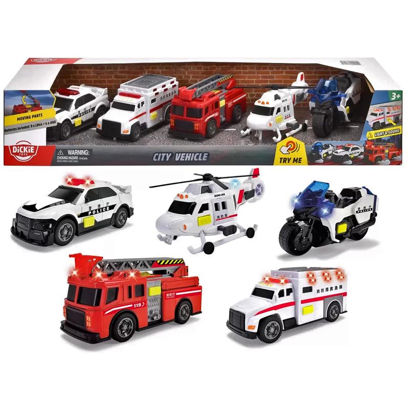 はたらくくるま 5個セット 53215 働く車 おもちゃ 車 5台 消防車