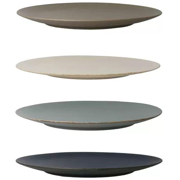 美濃焼 フラットプレート 4枚 セット 66818 レンジ 食洗器 Φ27.3×H2