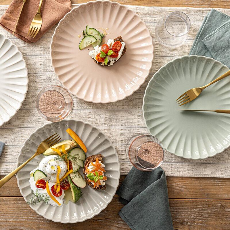 over&back オーバーアンドバック スカラップ ディナープレート 4枚