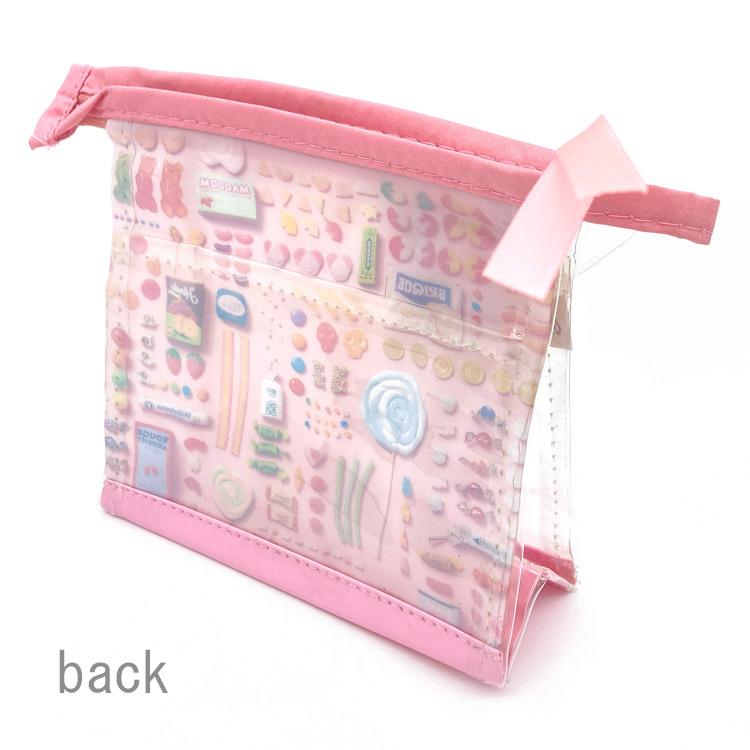 me& ポーチ マチ付き ミニポーチ かわいい ファンシー クリアポーチ