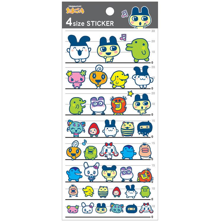 たまごっち 4size STICKER 4サイズ 1シート シール デコ 181250 【お1