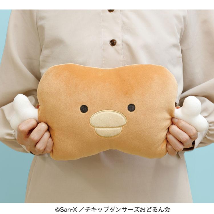 チキップダンサーズ もっちもちおにくクッション きょうりゅうがおがお