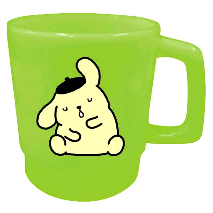 ポムポムプリン プラスチックマグ グリーン 551399 SANRIO サンリオ