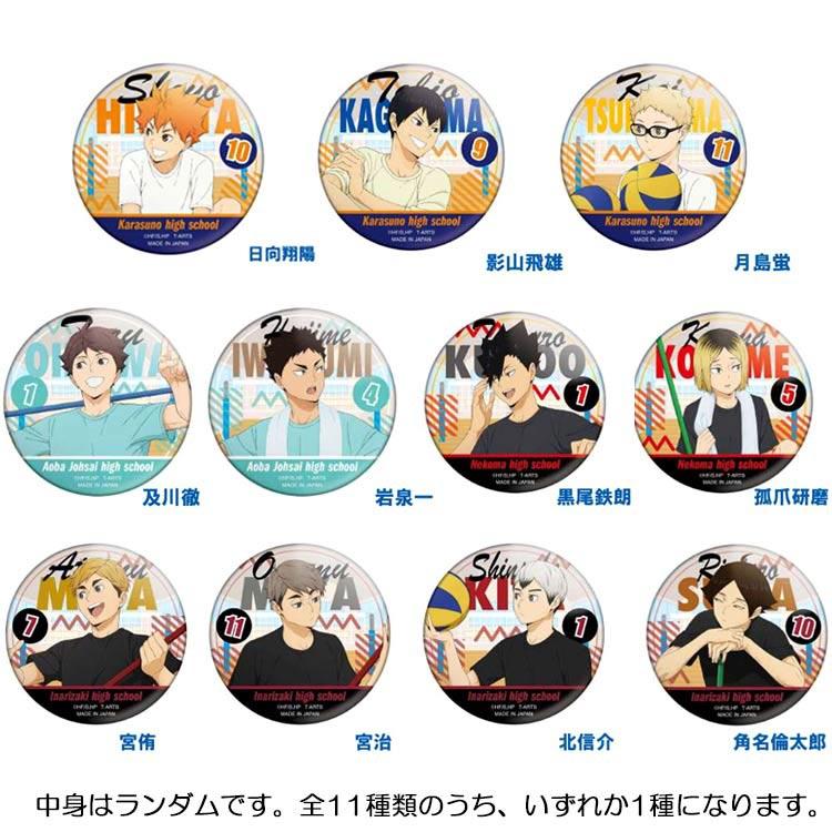 中身はランダム】ハイキュー!!カラパレ 掃除缶バッジ タカラトミー