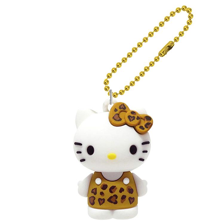 ハローキティ PVCマスコット ブラウン 606367 ヒョウ柄シリーズ SANRIO