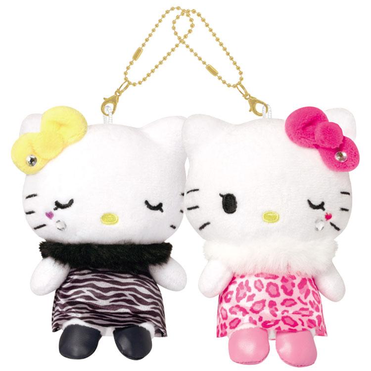 ハローキティ Lサイズニコぬいキーホルダー ハローキティ&ミミィ