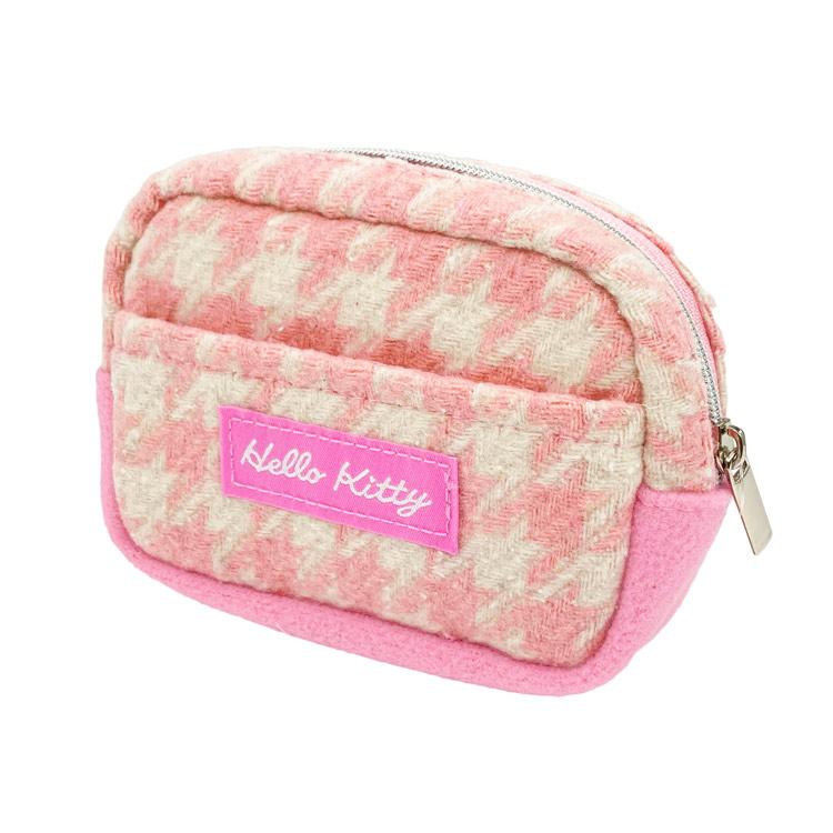 ハローキティ マルチポーチ ピンク コスメポーチ ケース 小物入れ 千鳥
