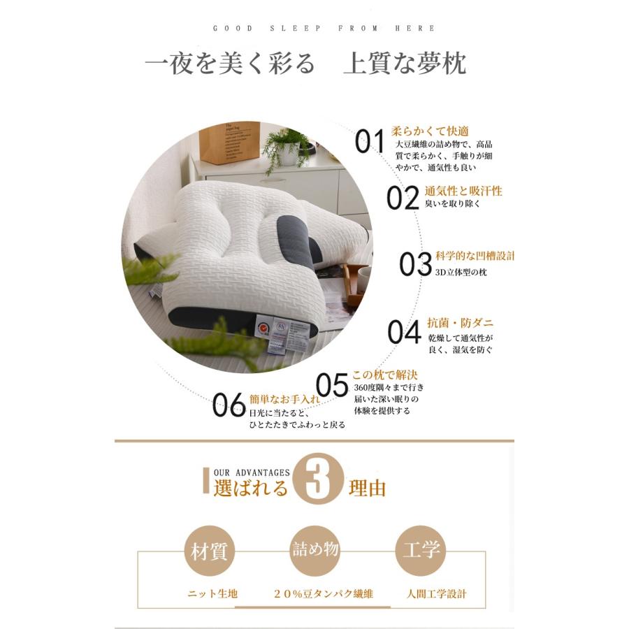 枕 まくら ストレートネック 快眠枕 肩こり 首こり マクラ低反発 低