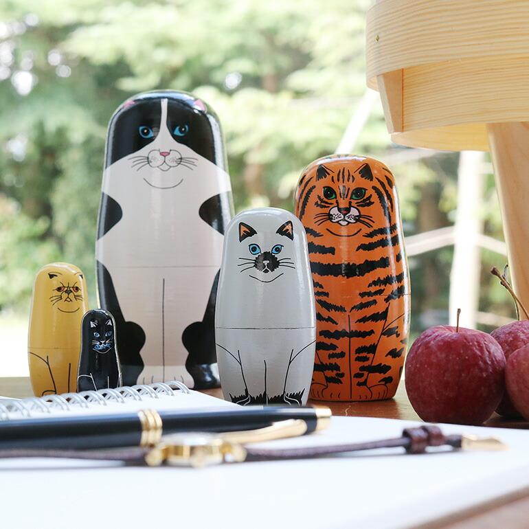 DETAIL（ディテール） マトリョーシカ 猫 ネコ オブジェ おしゃれ