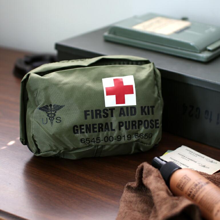 米軍 放出品 ミリタリー ポーチ デッドストック 救急セット FIRST AID