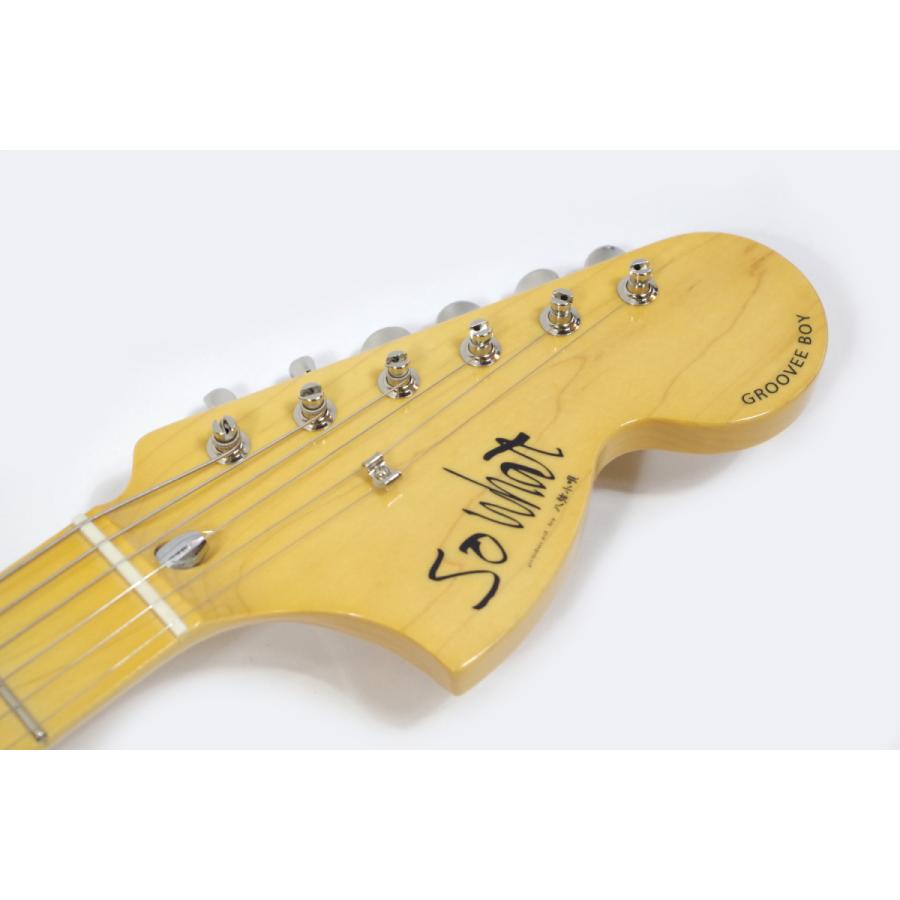 送料無料) So what by 八弦小唄 GROOVEE BOY BLACK/M (左利き用PU搭載