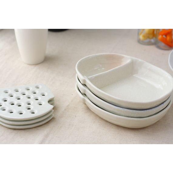 水切りプレート付きやっこ鉢 国産 美濃焼 色を統一するもよし