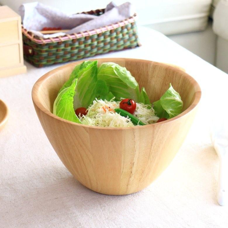 ナチュラルウッド パーティーサラダボール 4〜5人分 大型ボウル