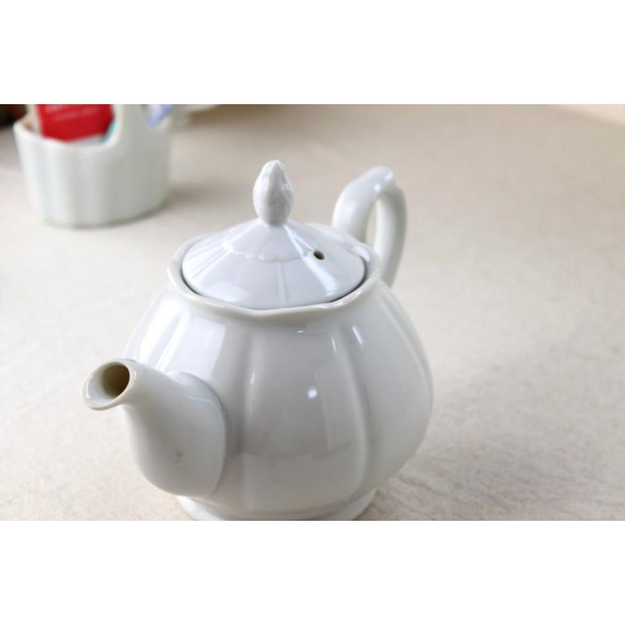 かぼちゃ型の欧風3人用ティーポット 720ml 日本製 美濃焼 ポット 紅茶