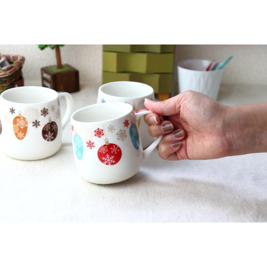 ルミエール マグカップ 330ml 日本製 美濃焼 白 ホワイト 赤 レッド