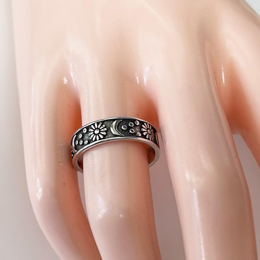 リング レディース 指輪 三日月と太陽 月 三日月 太陽 アンティーク