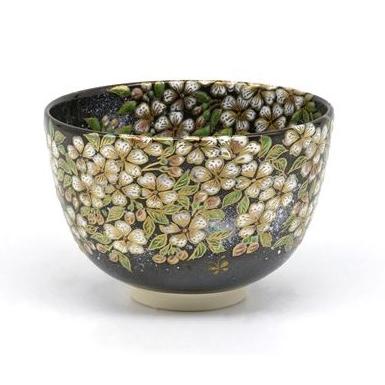 茶碗 鉄釉 夢見草 清閑寺窯（桐箱） : 茶道具 銘茶 左座園 Yahoo!店