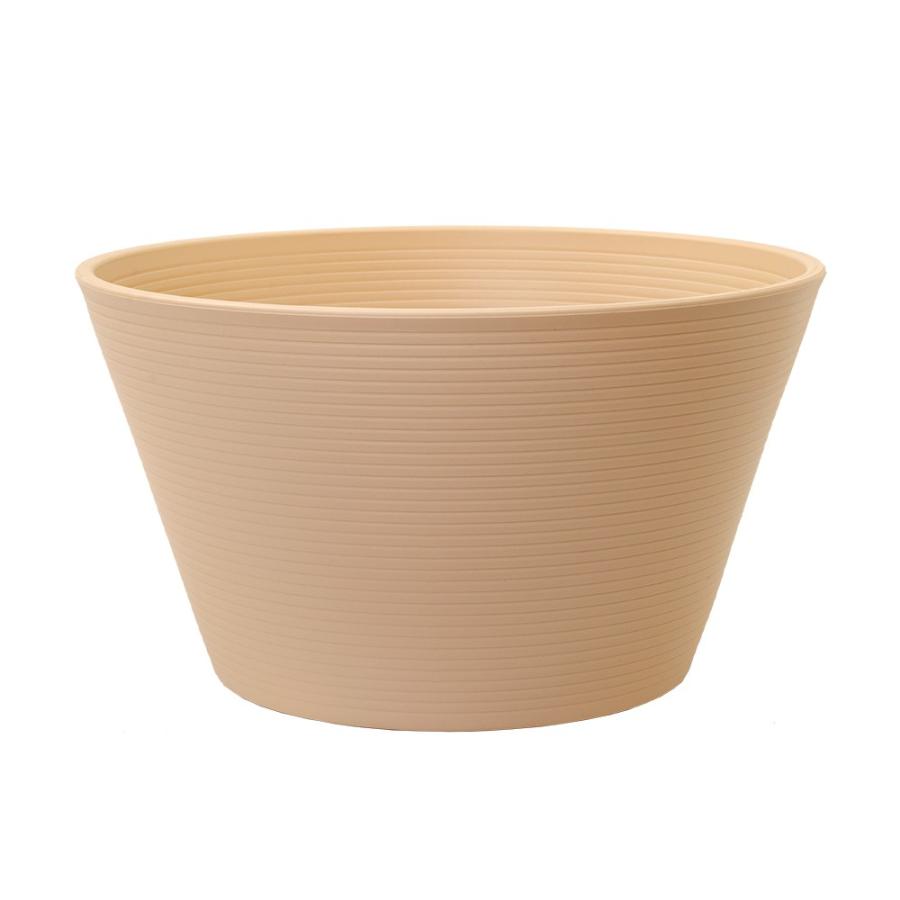 Leaf Corp 睡蓮鉢 メダカ鉢 金魚鉢 ベージュ 直径44cm 高さ