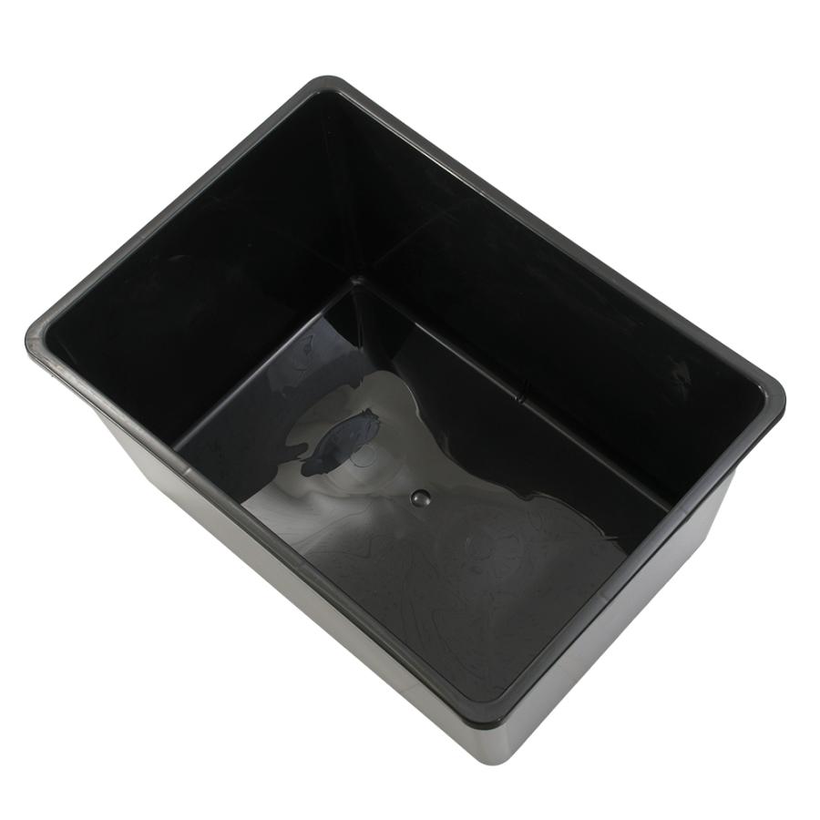 鈴木製作所 角型タライ スーパー 黒 めだか 屋外 水槽 ビオトープ 金魚