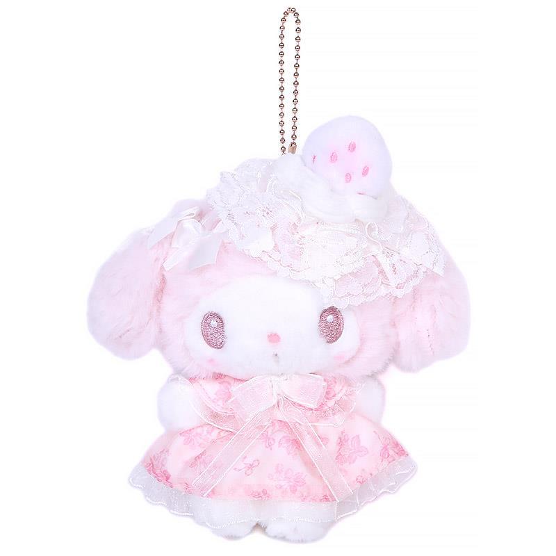 マイメロディ マスコットホルダー 白いちごのティータイム