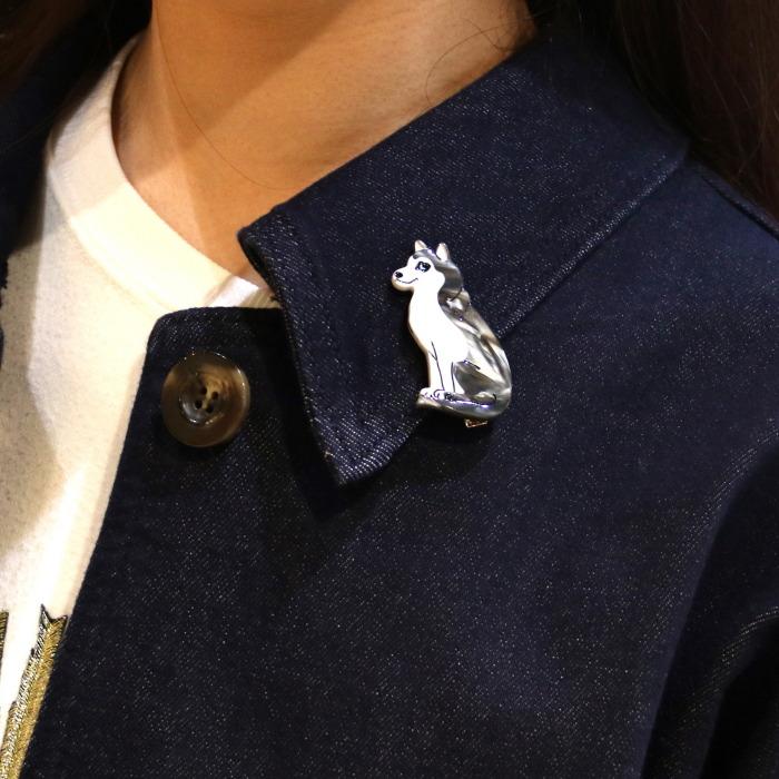 ククシュゼット 正規商品 ヘア アクセ ピン クリップ 犬 かわいい