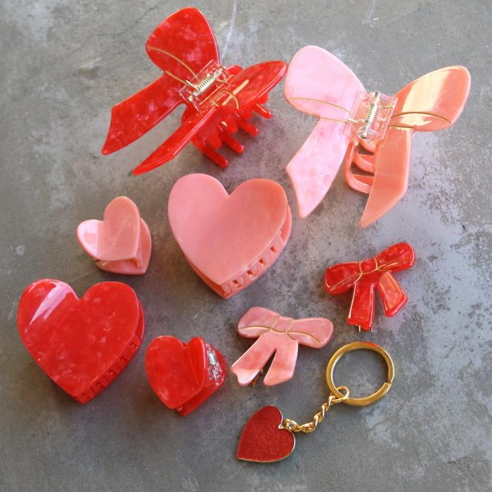 ククシュゼット 正規商品 ヘア アクセ クリップ かわいい ハート