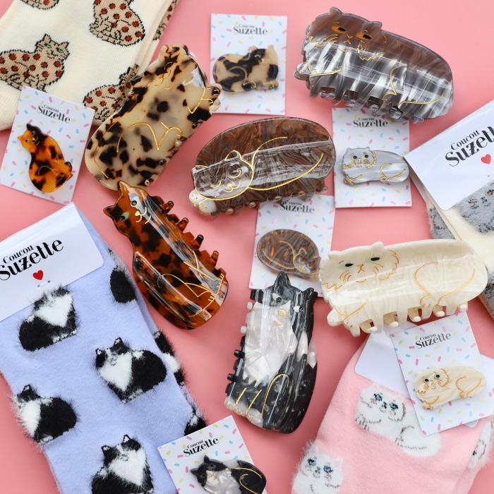 ククシュゼット 正規商品 ヘア アクセ ピン 猫 かわいい Coucou
