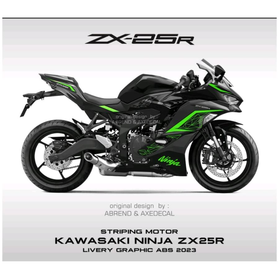 KAWASAKI ZX25R 2023モデル デカール ストライピング ステッカー