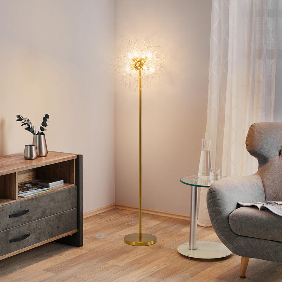 フロアライト 送料無料 真鍮 クリスタル おしゃれ 北欧 スタンドライト