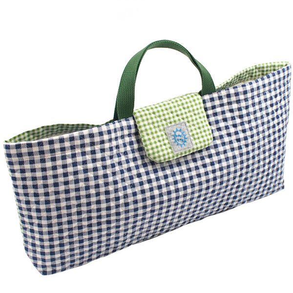 HARMONICA（ハーモニカ） ピアニカケース ネイビーチェック×グリーン