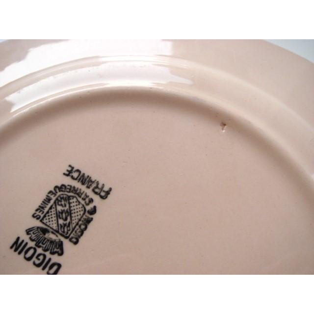 ディゴワン デザートプレート ピンク D フランス アンティーク