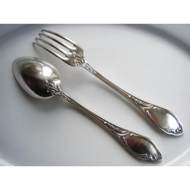 カトラリー シルバープレイト LXV ペア フランス アンティーク 銀の