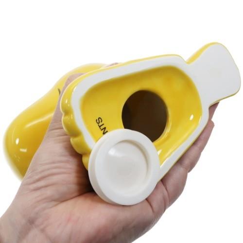 SNOOPY（スヌーピー） 陶器製 貯金箱 セラミック 立体 コインバンク