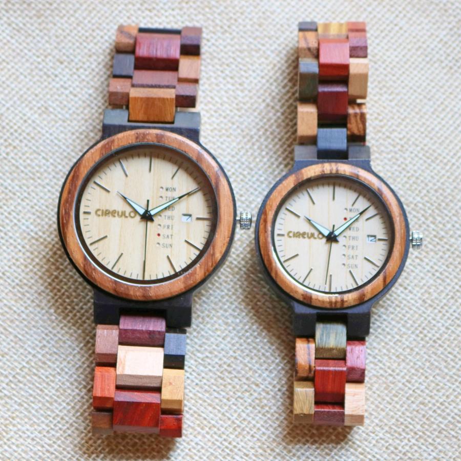 ペアウォッチ カップル 夫婦 木製腕時計 ウッドウォッチ ペア価格