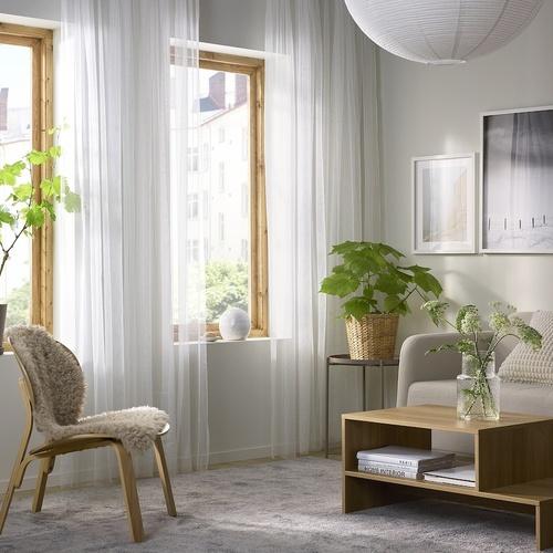 イケア（IKEA） ネットカーテン 長さ250cm×幅280cm 1組 ホワイト 白