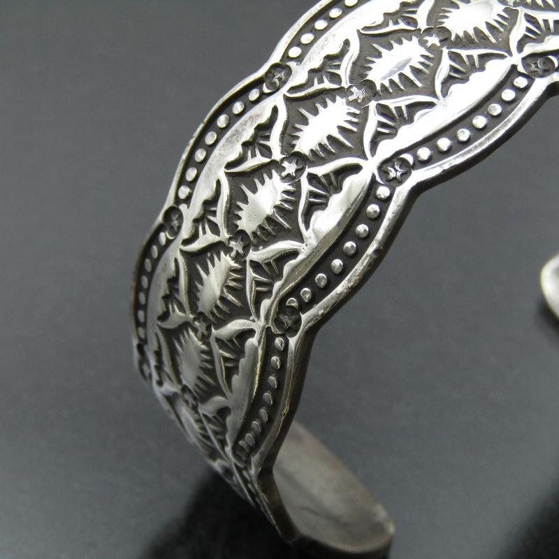 Gary Reeves ナバホ族 バングル スタンプワーク ゲーリーリーブス