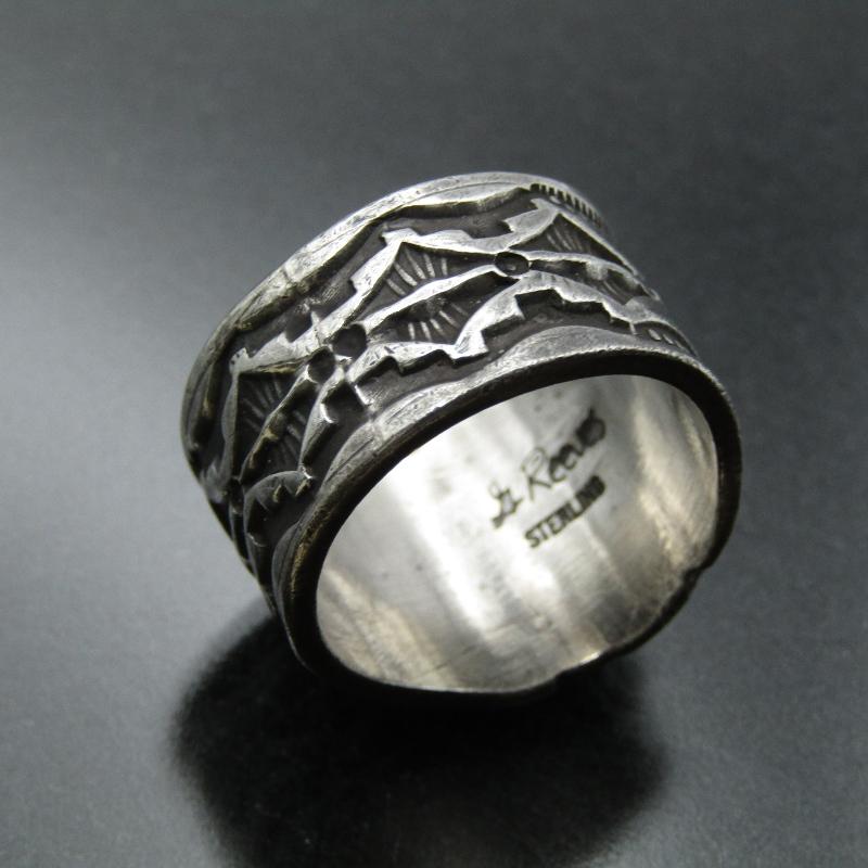 Gary Reeves ナバホ族 リング スタンプワーク ゲーリーリーブス