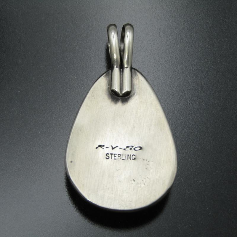 美品 Steve Arviso ナバホ族 ペンダント キングマン ターコイズ