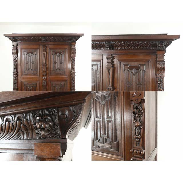 アンティーク ワードローブ アンティーク家具 衣装キャビネット 玄関