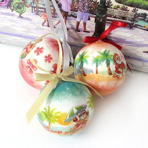 クリスマスツリー ボール オーナメント ペーパーボール ハワイ 飾り