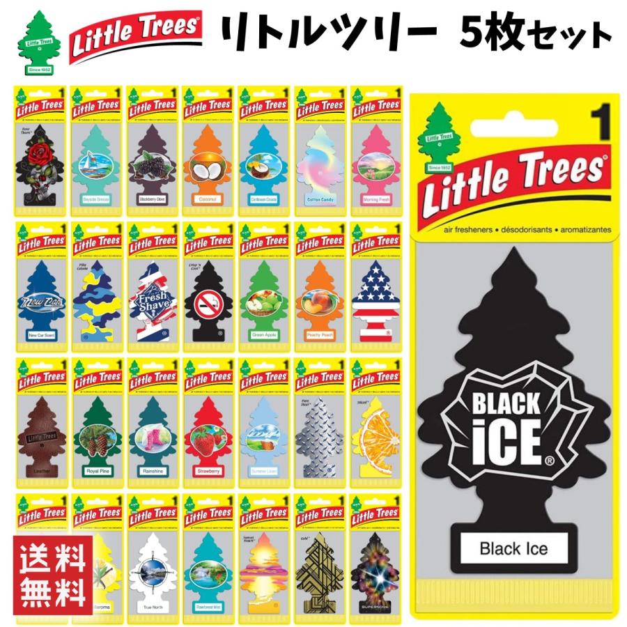 Little Trees リトルツリー 5枚セット ブラックアイス バニラ