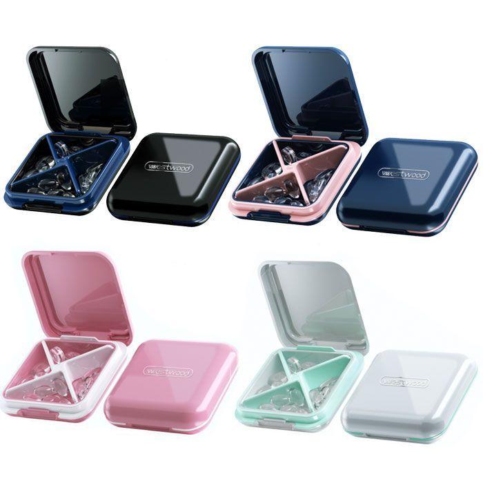 全4カラー】ピルケース 小物ケース 4分割タイプ 薬ケース サプリメント